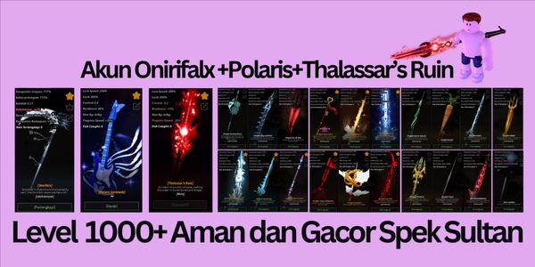 Akun Onirifalx+Polaris+Thalassar Spek GG