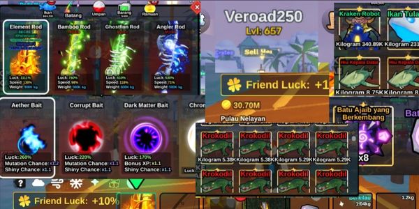 Account Fish it According to the Picture - Bonus Dozens of Mythic Fish