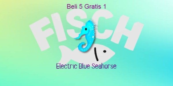 Electric Blue Seahorse (Mythic Fish)