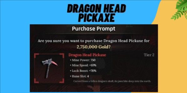 Joki Dragon Head Pickaxe - The Forge