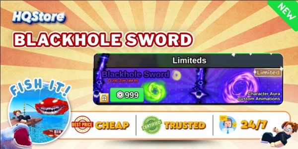 Beli Item Blackhole Sword NEW Limited Skin Fish It 999rb Fish It Thumbnail 