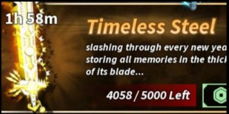 Timeless steel -Skin blade of glorp