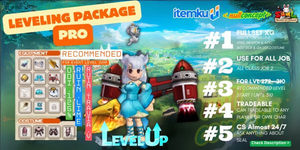 Server Duran - Pro Leveling Package | Flat XG | Bonus Cegel + Gems + Pet