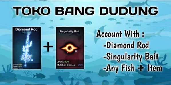 Account High End With Diamon Rod + Any Item And Fish (100% Trusted and guaranted)