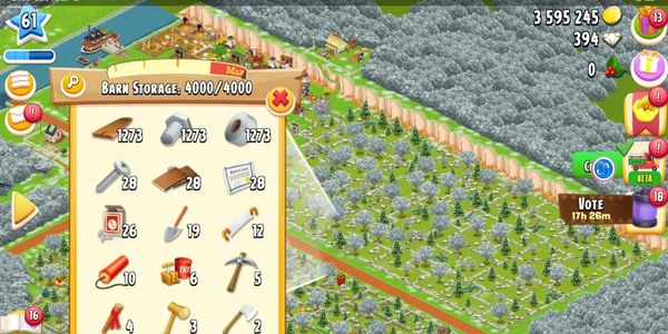 Level 60 | Barn Storage 4000+ | Silo Storage 1000+ | Coins 1M+ | Expand Material Barn