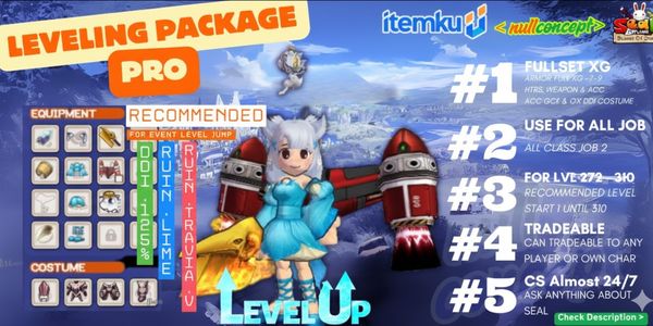 Server Flow - Pro Leveling Package | Average XG | Bonus Cegel + Gems + Pet
