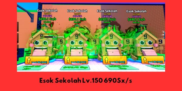 Tomorrow School 636Qd/s - Escape Tsunami For Brainrots