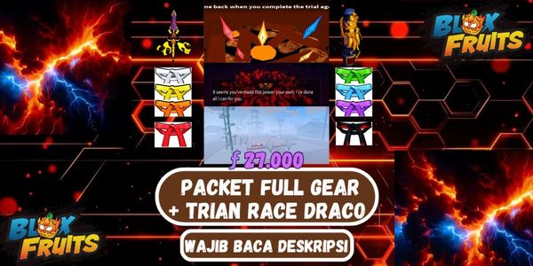 PACKET GET RACE DRACO FULL GEAR + TRAIN