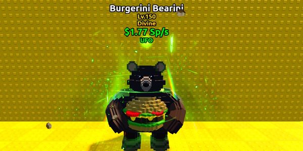 Burgerini Bearini Level 150 (Max Level) 1.77 sp/s Ufo