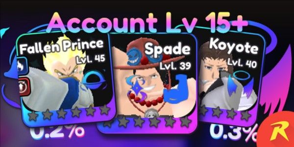 Account Level 15 (Vegeta ETERNAL + Ace ASTRAL + Coyote) Universal Tower Defense