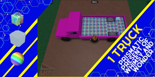 1 Truck Pink Prismatic Present of Whimsy and Wonder Lumber Tycoon 2