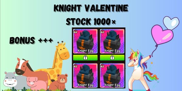 Egg Kstria / Egg Knight (VALENTINE) Build A Zoo + BONUS!!