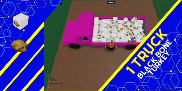 1 Truck Pink Black Bone Turkey Lumber Tycoon 2