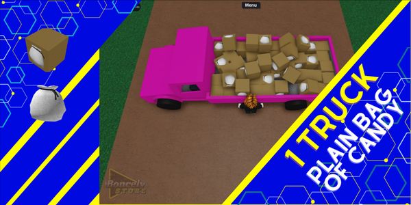 1 Truck Pink Plain Bag of Candy Lumber Tycoon 2