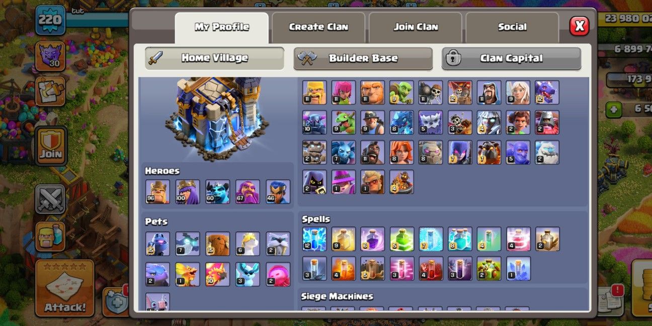 2 SCENERY | CHEAP | TH18 SEMI MAX | EXP 220 | Tut | HERO 96 100 60 67 46 | GEMS 6508 | CN FREE 2