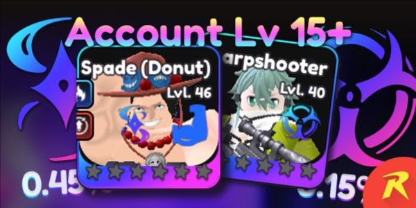 Account Level 15 (Ace Evo ASTRAL + Shooter FISSION) Universal Tower Defense