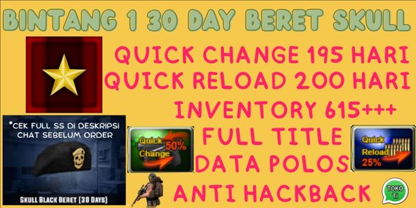 [PROMO] B1 30 DAY BERET SKULL, QC 195D QR 195D, INVENTORY 600+ AUTO BECOME A GOD (CHAT FIRST BEFORE ORDERING, CODE TK25)