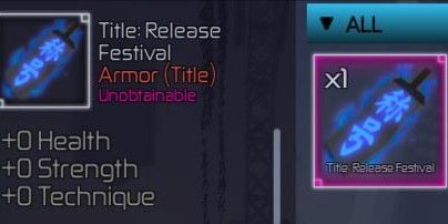 Title Release Festival - Jujutsu Infinite