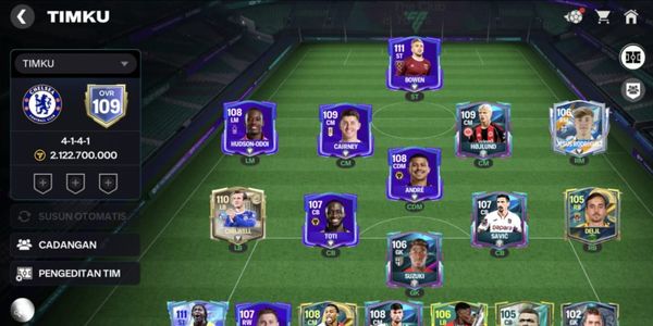 AKUN FC MOBILE OVR 109 | CHELSEA | BOWEN 111, MANÉ 111, CHILWELL 110