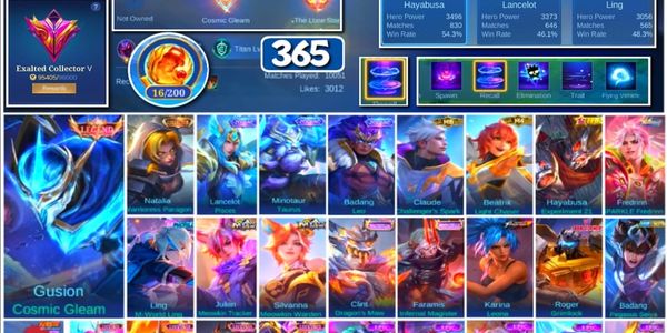 #3576 | 365 Skins | Legend Gusion | Collector Natalia | M-World Ling | Transformers Roger | KoF Karina |