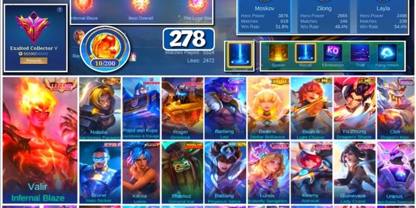 #3589 | 278 Skins | Legend Valir | Collector Natalia | Transformers Popol Roger | Prime Beatrix