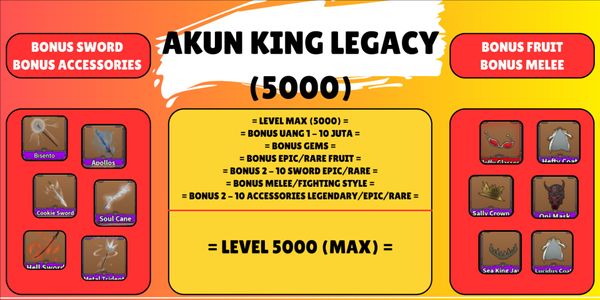 Akun King Legacy (Level Max) - Spek GG