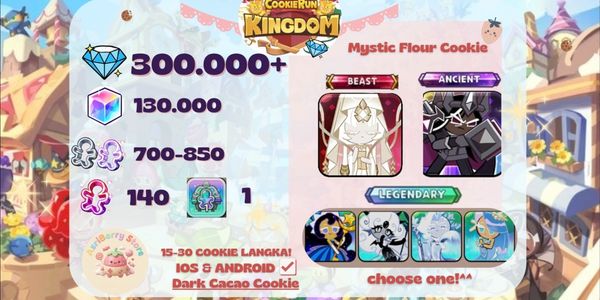 Akun CRK Mystic Flour Cookie+Crystal(Server Dark Choco)