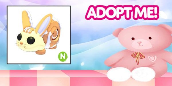 Bunny Swirl Neon Adopt Me Pet