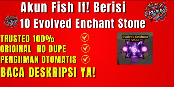 Account Contains 10 Evolved Enchant Stones