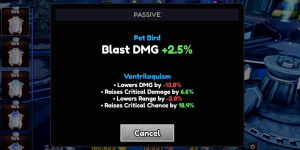 Clean Birb Random Stats - Anime Vanguards