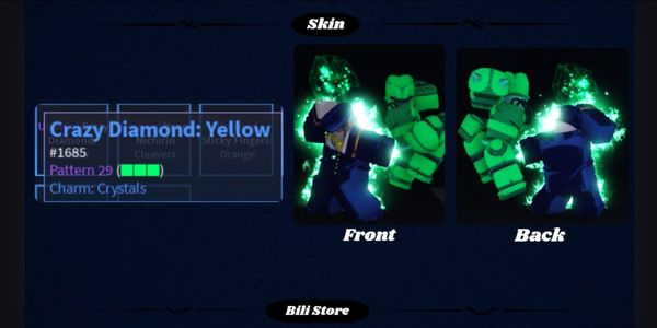 Unusual Crazy Diamond: Yellow P29 Crystals (Crazy Diamond Skin) - A Universal Time (AUT)