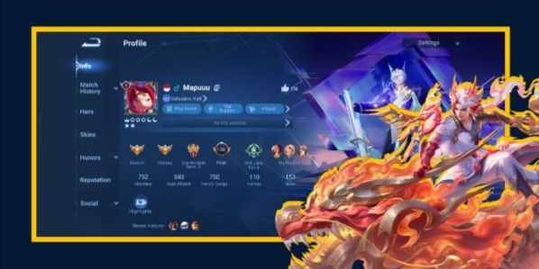 Account Nobility 5 with so many Limit Skins | Honor of Kings Global