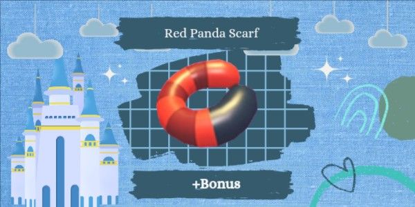 Red Panda Scarf + Bonus