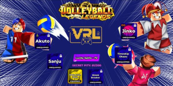 Volleyball Legends Acc | Secret TSO • OG Jinko • Sanju • Christmas Twins | Shield Breaker