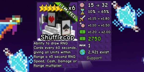 Shufflecap (6 star) Limited Exclusive Unit