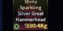 Silver Great Hammerhead Shark