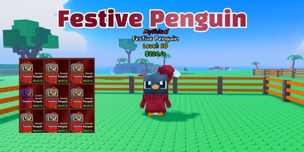 Festive Penguin (Mythical) - Catch And Tame!