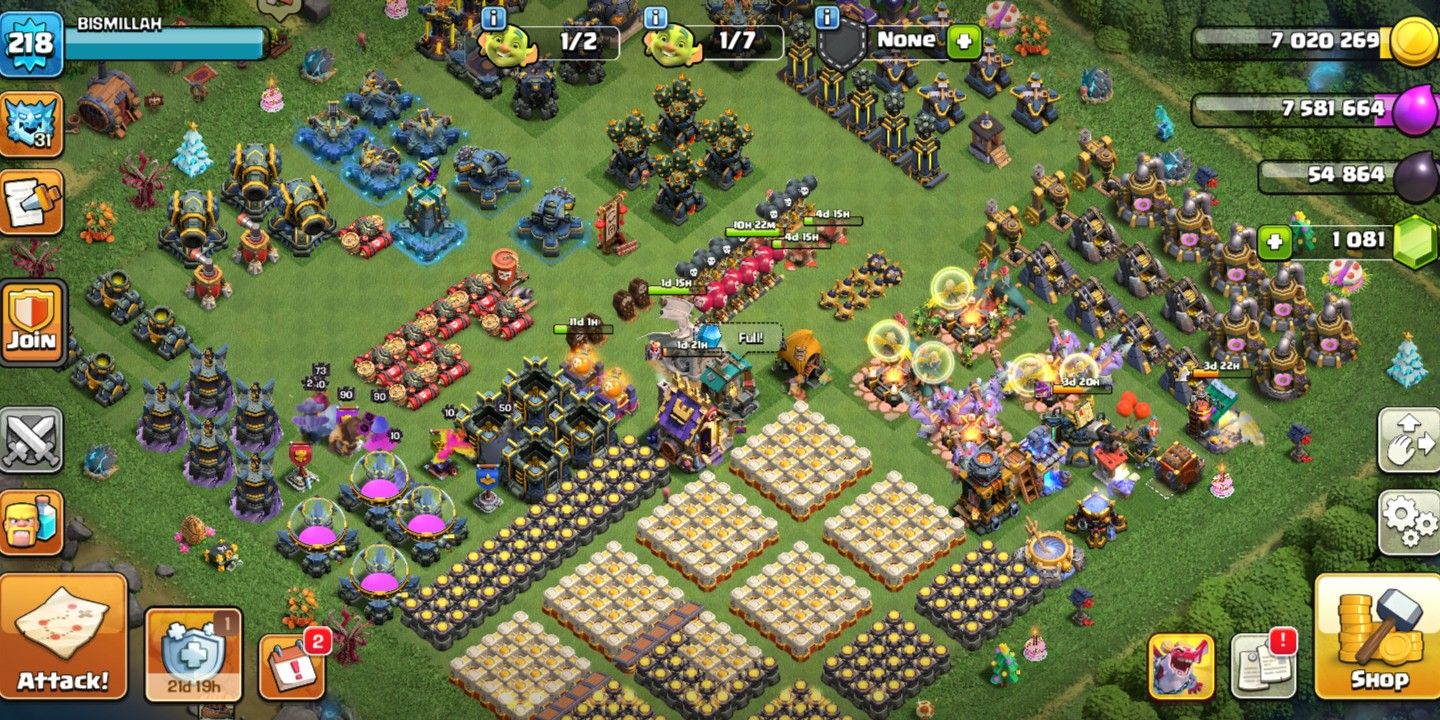 TH17 SEMI MAX | EXP 218 | BISMILLAH | HERO 90 90 53 73 50 7 | GEMS 1081 | CN 1000