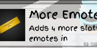 More Emote Slots
