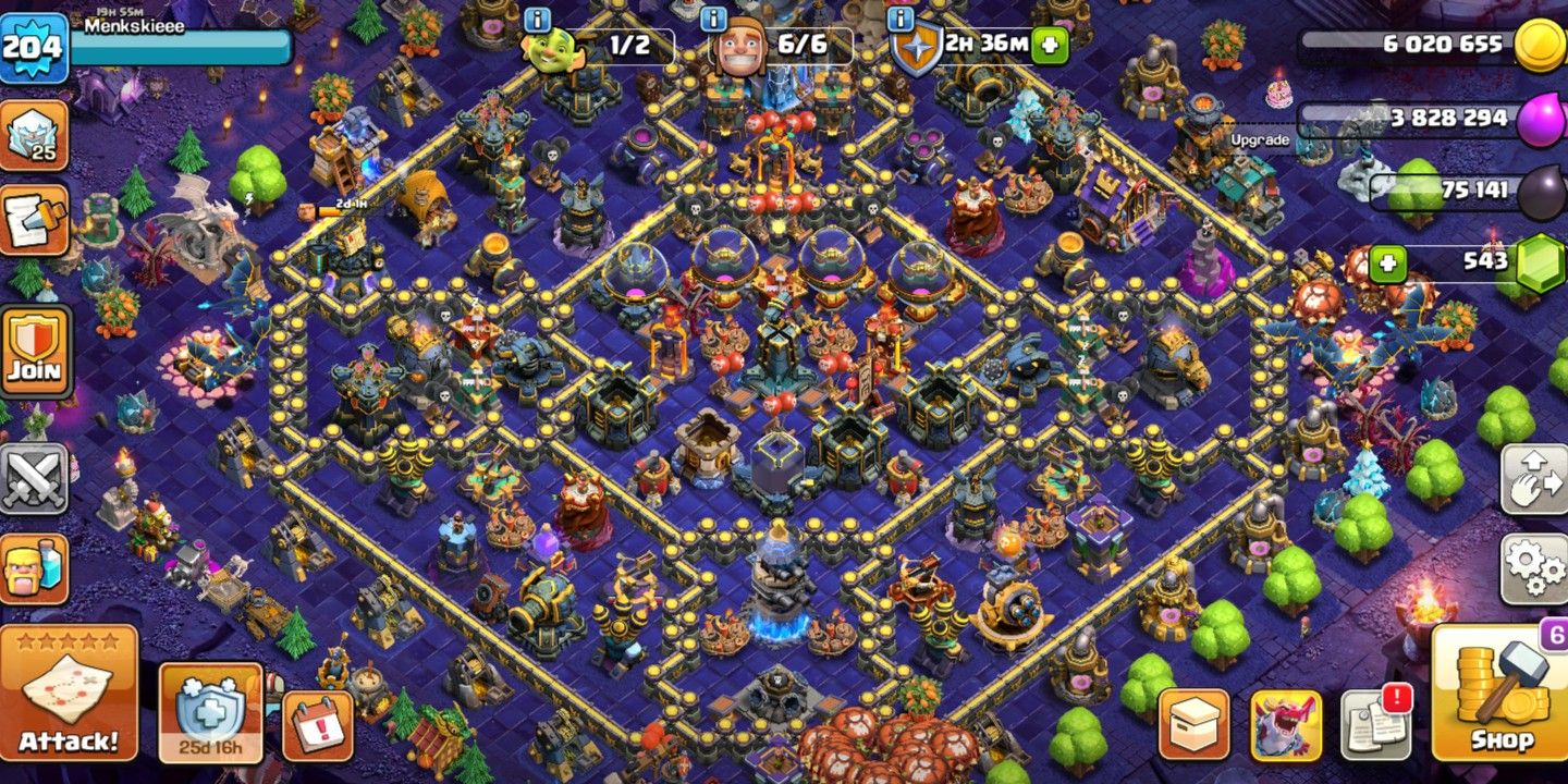 SCENERY COSMIC | MAX DEFF & WALL | TH18 SEMI MAX | EXP 204 | Menkskieee | HERO 56 78 48 33 32 2 | GEMS 559 | CN 500