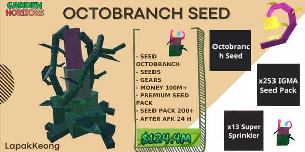 Compte Octobranch Seed | Shillings 100M+ | Pack de plus de 200 graines - Garden Horizons