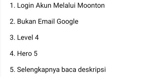 Mobile Legends Account