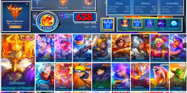 #3660 | 638 Skins | 3 Legends | 2 Collectors | Neobeast Pharsa Brody | Naruto | JJK Megumi | 11.11 Nolan