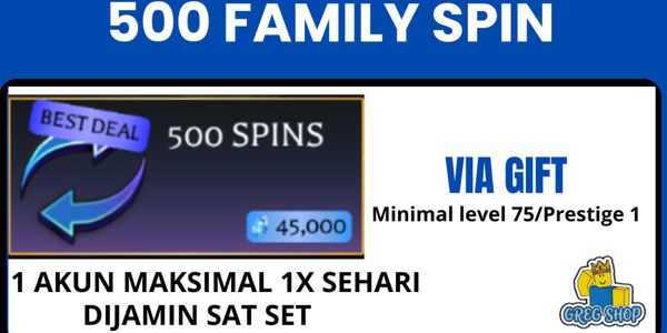 500 Family Spins