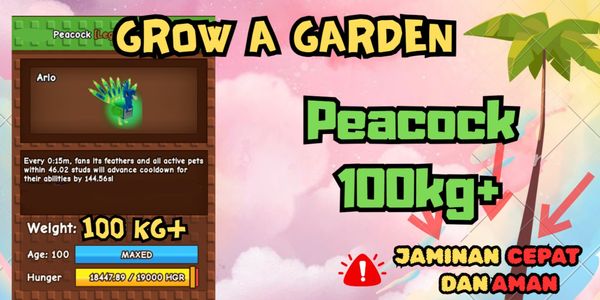 Colossal Peacock 100 kg / Peacock 100kg | GROW A GARDEN