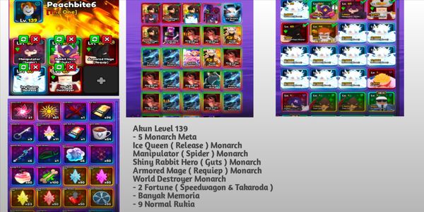 Akun Anime Vanguards Meta Overpower