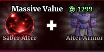 RIESIGER WERT (SABER ALTER + ALTER ARMOR) | Sailor Piece