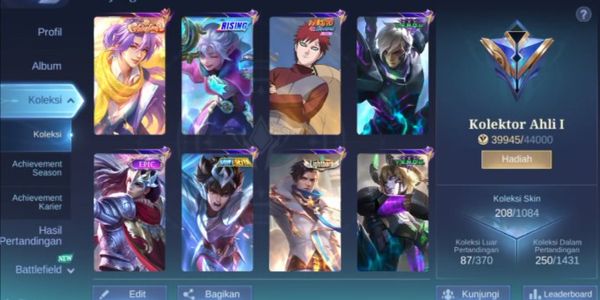 HELDEN-EMBLEM MAX + VALENTINSTAG LANCELOT + 11 EPISCHE SKINS + LIGHTBORN GRANGER + GAARA VALE + SAINT SEIYA BADANG + RISING LOLITA