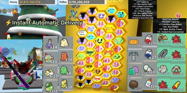 Akun Red Hive Mid - End Game Bee Swarm Simulator
