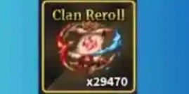 500x Clan reroll
